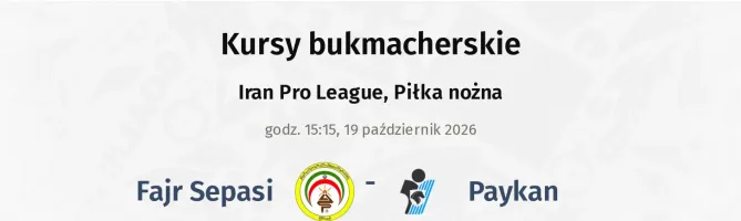 Fajr Sepasi - Paykan kursy bukmacherskie