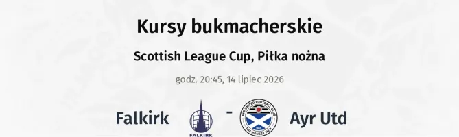 Falkirk - Ayr Utd kursy bukmacherskie