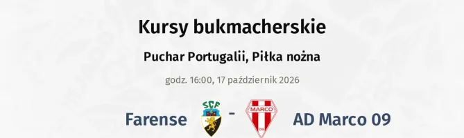Farense - AD Marco 09 kursy bukmacherskie