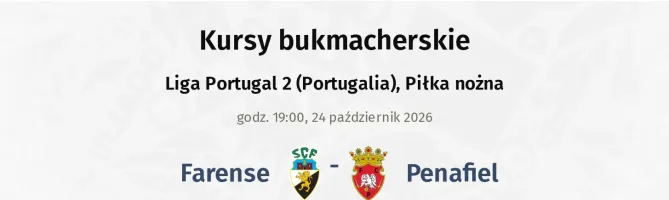 Farense - Penafiel kursy bukmacherskie