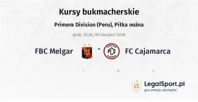 FBC Melgar - FC Cajamarca kursy bukmacherskie