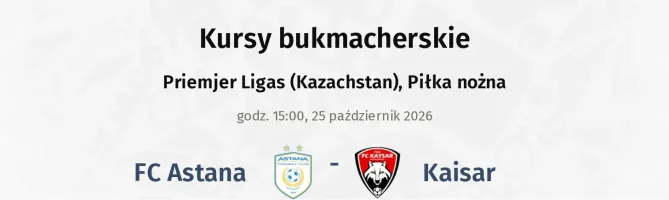 FC Astana - Kaisar kursy bukmacherskie