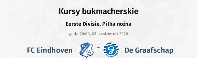 FC Eindhoven - De Graafschap kursy bukmacherskie