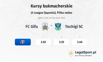 FC Gifu - Tochigi SC kursy bukmacherskie