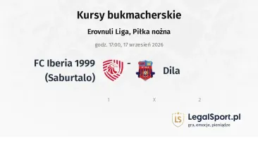 FC Iberia 1999 (Saburtalo) - Dila kursy bukmacherskie