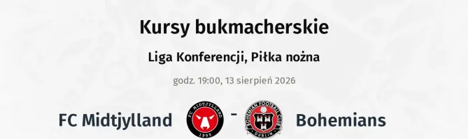 FC Midtjylland - Bohemians kursy bukmacherskie