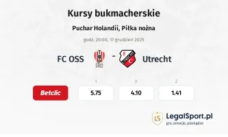 FC OSS - Utrecht kursy bukmacherskie