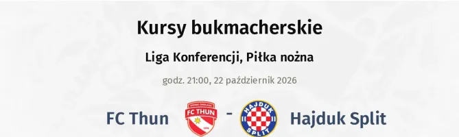 FC Thun - Hajduk Split kursy bukmacherskie