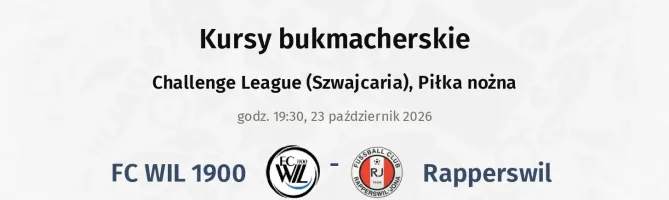 FC WIL 1900 - Rapperswil kursy bukmacherskie