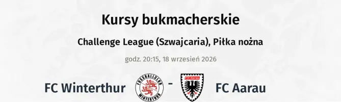 FC Winterthur - FC Aarau kursy bukmacherskie