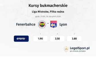 Fenerbahce - Lyon kursy bukmacherskie