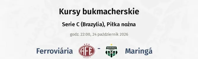 Ferroviária - Maringá kursy bukmacherskie