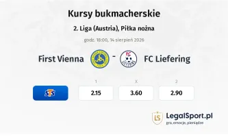 First Vienna - FC Liefering kursy bukmacherskie