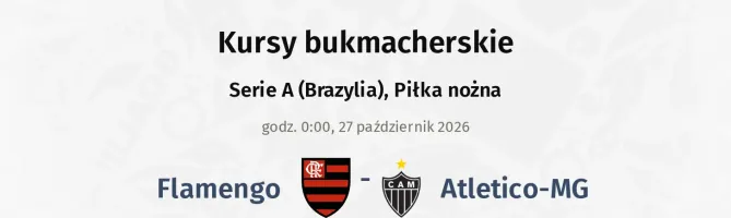 Flamengo - Atletico-MG kursy bukmacherskie