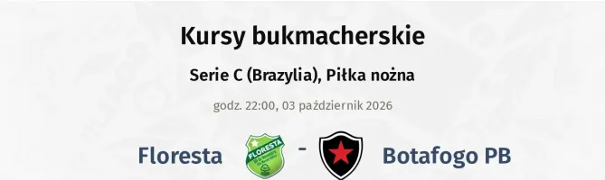 Floresta - Botafogo PB kursy bukmacherskie