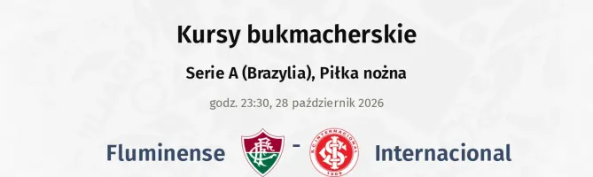 Fluminense - Internacional kursy bukmacherskie