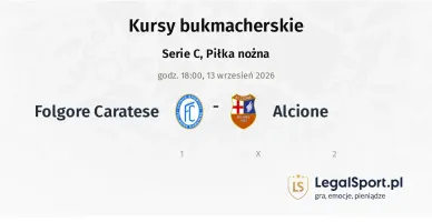 Folgore Caratese - Alcione kursy bukmacherskie