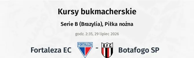 Fortaleza EC - Botafogo SP kursy bukmacherskie