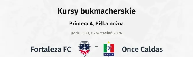 Fortaleza FC - Once Caldas kursy bukmacherskie