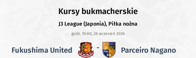 Fukushima United - Parceiro Nagano kursy bukmacherskie