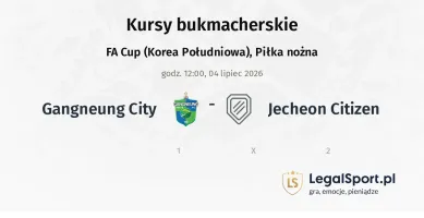 Gangneung City - Jecheon Citizen kursy bukmacherskie