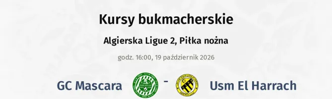 GC Mascara - Usm El Harrach kursy bukmacherskie