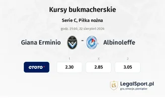 Giana Erminio - Albinoleffe kursy bukmacherskie
