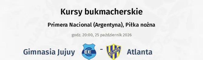 Gimnasia Jujuy - Atlanta kursy bukmacherskie