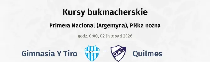 Gimnasia Y Tiro - Quilmes kursy bukmacherskie
