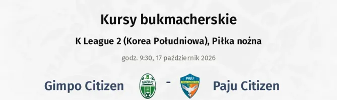 Gimpo Citizen - Paju Citizen kursy bukmacherskie