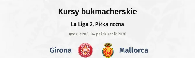 Girona - Mallorca kursy bukmacherskie