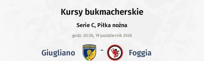 Giugliano - Foggia kursy bukmacherskie