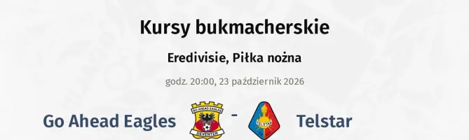 GO Ahead Eagles - Telstar kursy bukmacherskie