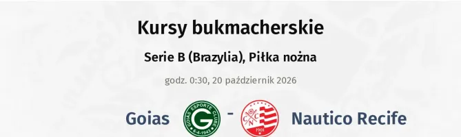 Goias - Nautico Recife kursy bukmacherskie