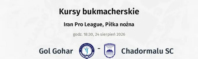 Gol Gohar - Chadormalu SC kursy bukmacherskie