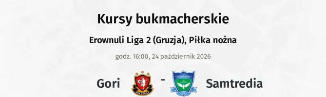 Gori - Samtredia kursy bukmacherskie