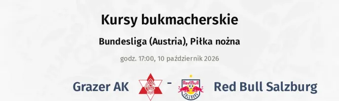 Grazer AK - Red Bull Salzburg kursy bukmacherskie