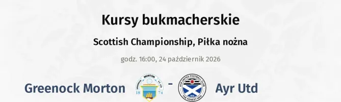 Greenock Morton - Ayr Utd kursy bukmacherskie