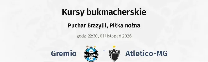 Gremio - Atletico-MG kursy bukmacherskie