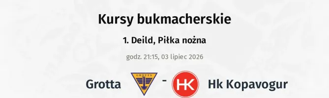Grotta - HK Kopavogur kursy bukmacherskie