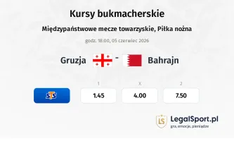 Gruzja - Bahrajn kursy bukmacherskie