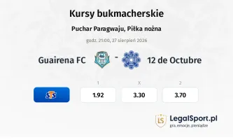 Guairena FC - 12 de Octubre kursy bukmacherskie