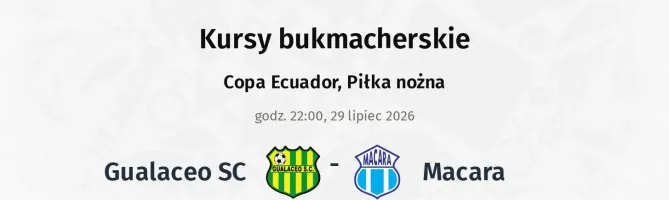 Gualaceo SC - Macara kursy bukmacherskie