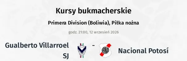 Gualberto Villarroel SJ - Nacional Potosí kursy bukmacherskie