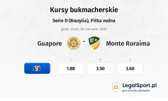 Guaporé - Monte Roraima kursy bukmacherskie