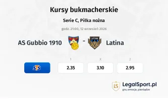 Gubbio - Latina kursy bukmacherskie