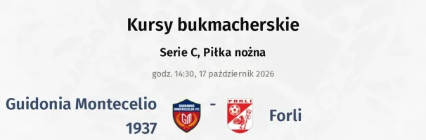 Guidonia Montecelio 1937 - Forli kursy bukmacherskie