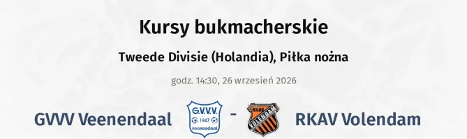 GVVV Veenendaal - RKAV Volendam kursy bukmacherskie