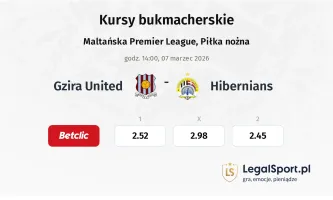 Gzira United - Hibernians kursy bukmacherskie