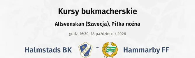 Halmstad - Hammarby FF kursy bukmacherskie